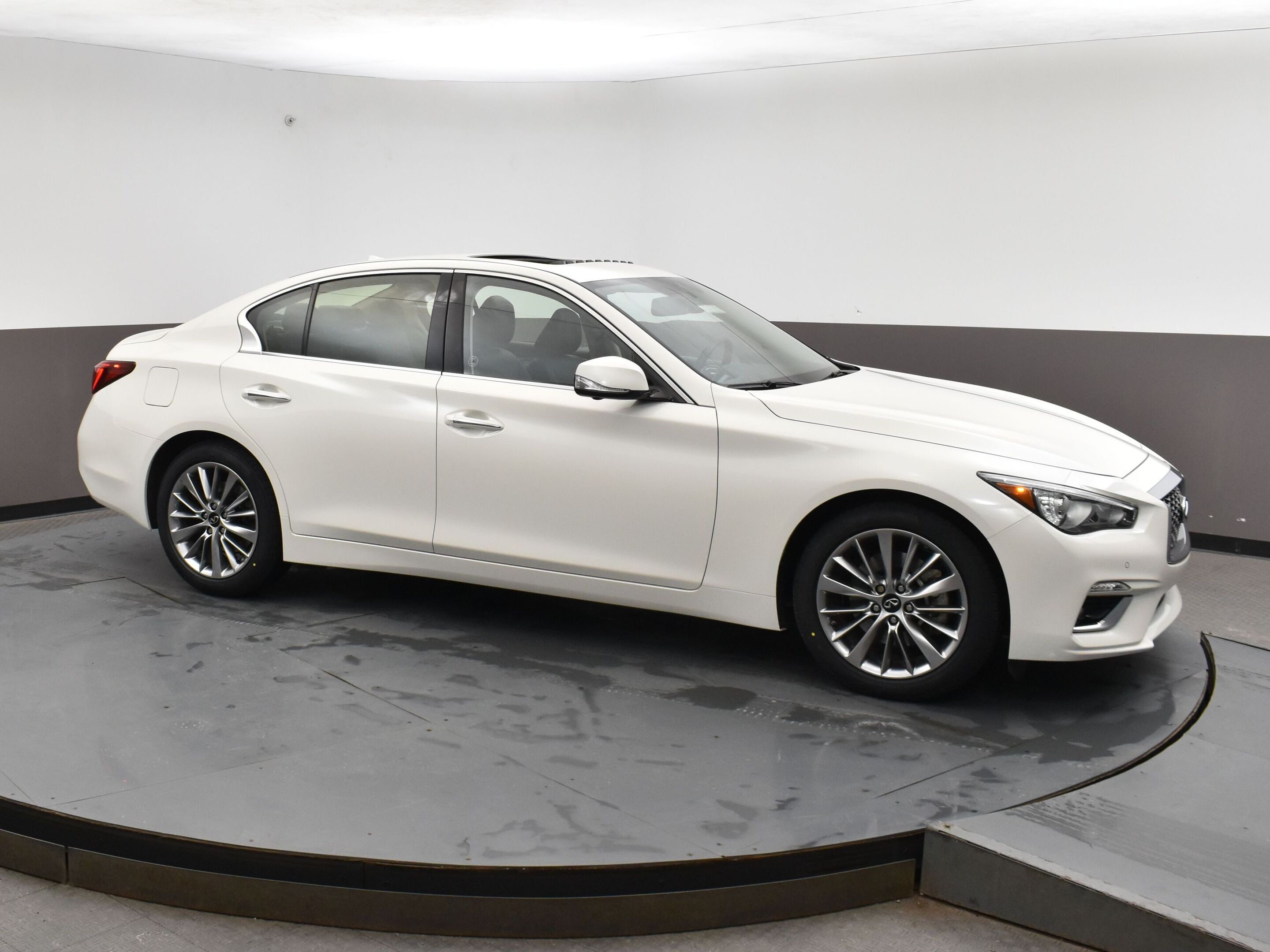 2022 Infiniti Q50 Luxe AWD with Leather, Navigation, Sunroof, and on