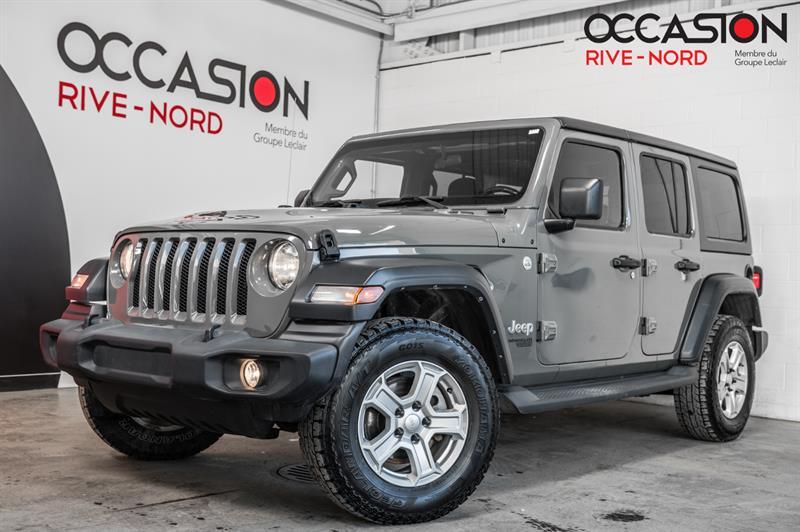 2019 Jeep WRANGLER UNLIMITED Sport 4x4 SIEGES.CHAUFF+BLUETOOTH+CAM.RECUL