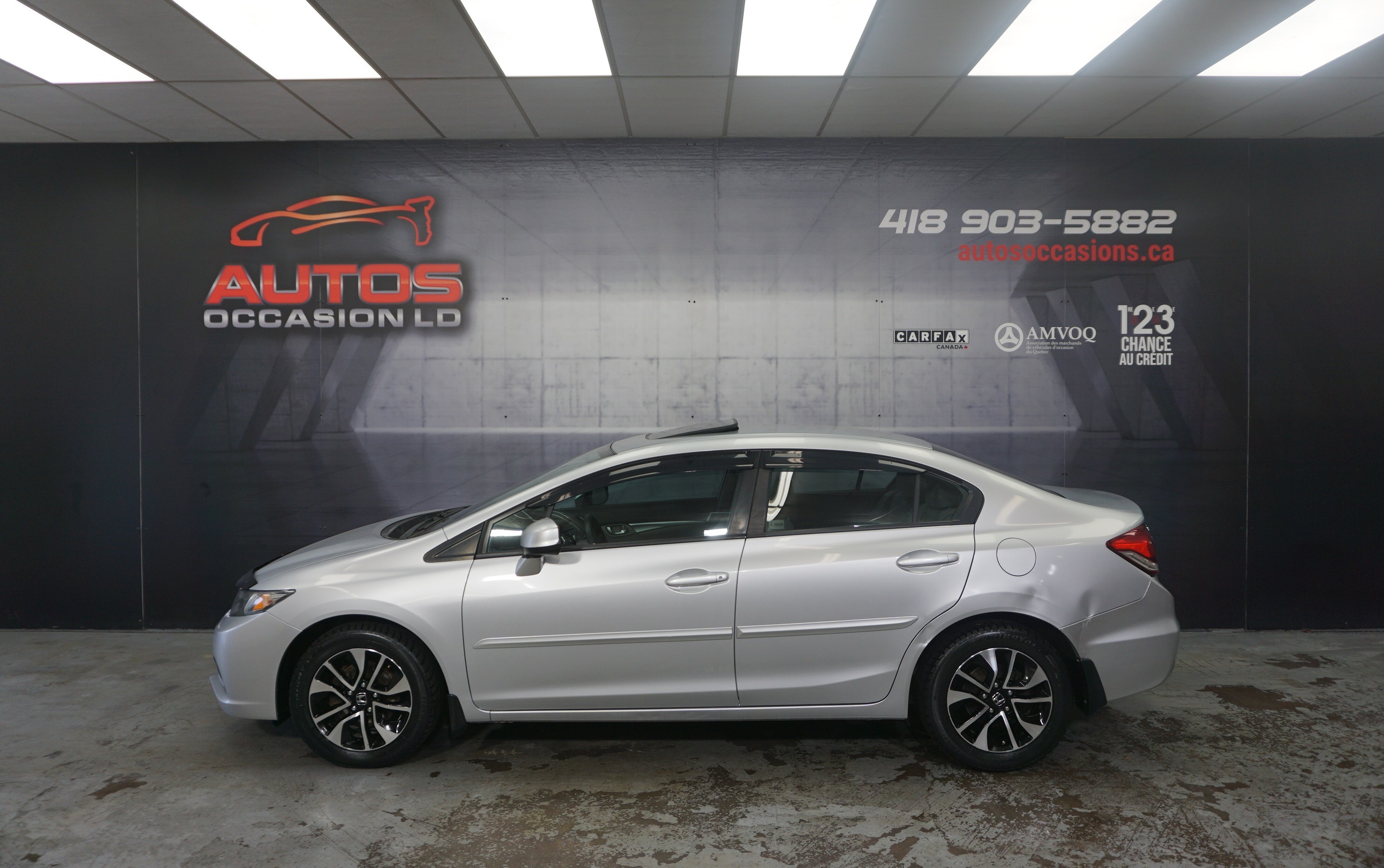 2013 Honda Civic EX AUTO FULL MAGS TOIT A/C BLUETOOTH 186 076 KM
