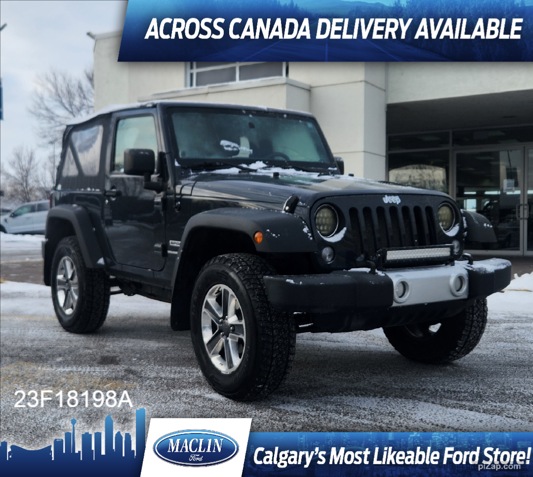 2018 Jeep Wrangler SPORT 4X4 | 6 SPEED MANUAL | 2 SETS TIRES