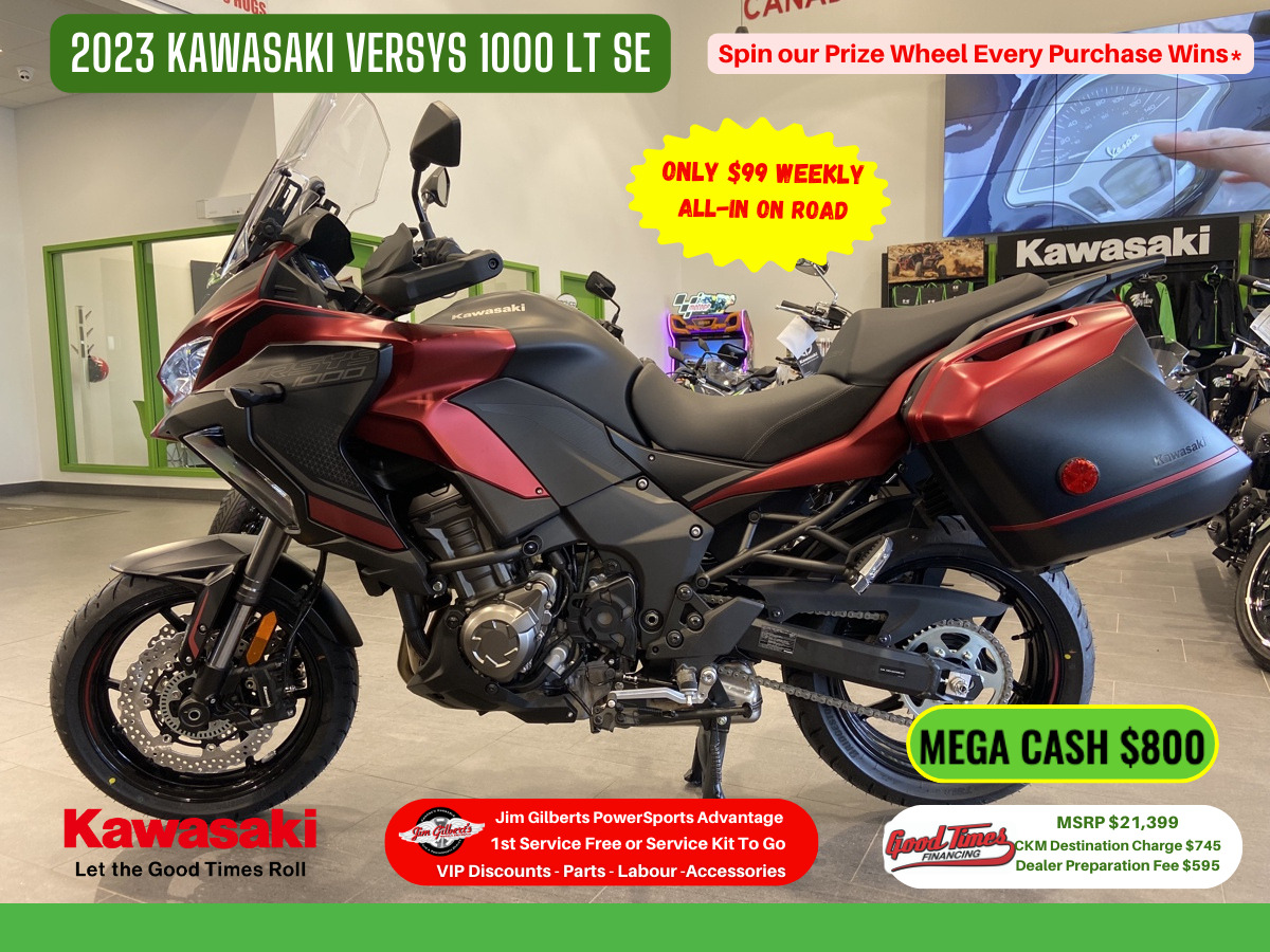 2023 Kawasaki Versys 650 1000 LT SE - Only $99 Weekly, All-in