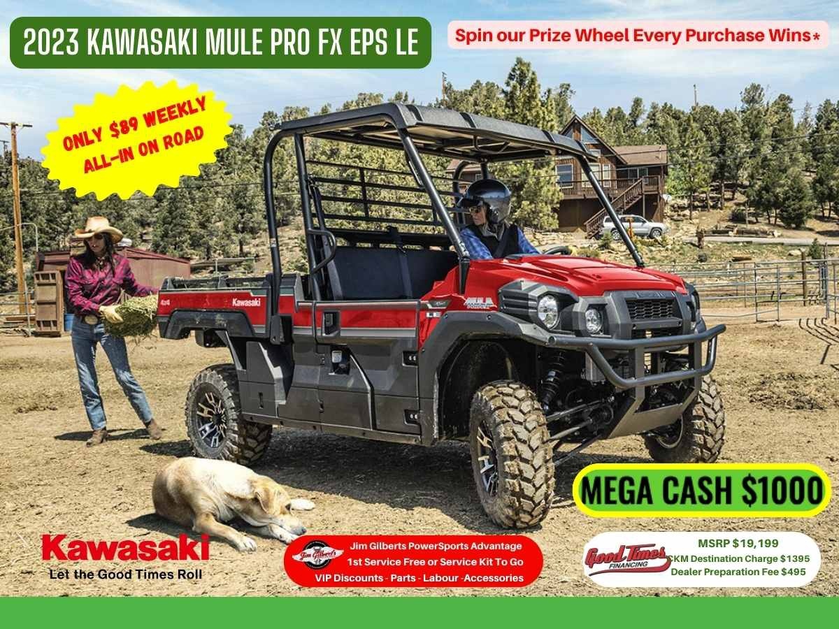2023 Kawasaki Mule PRO FX EPS LE - Only $89 Weekly, All-in