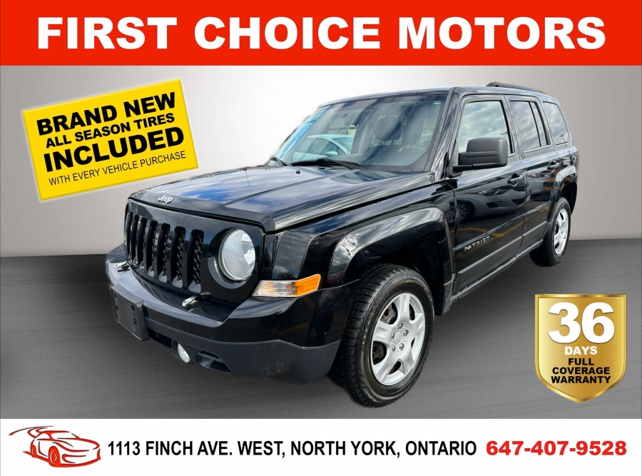2013 Jeep Patriot SPORT ~AUTOMATIC, FULLY CERTIFIED WITH WARRANTY!!!