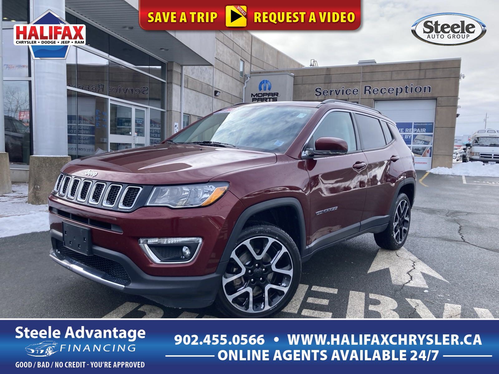 2020 Jeep Compass Limited LEATHER PANORAMIC ROOF AWD!!