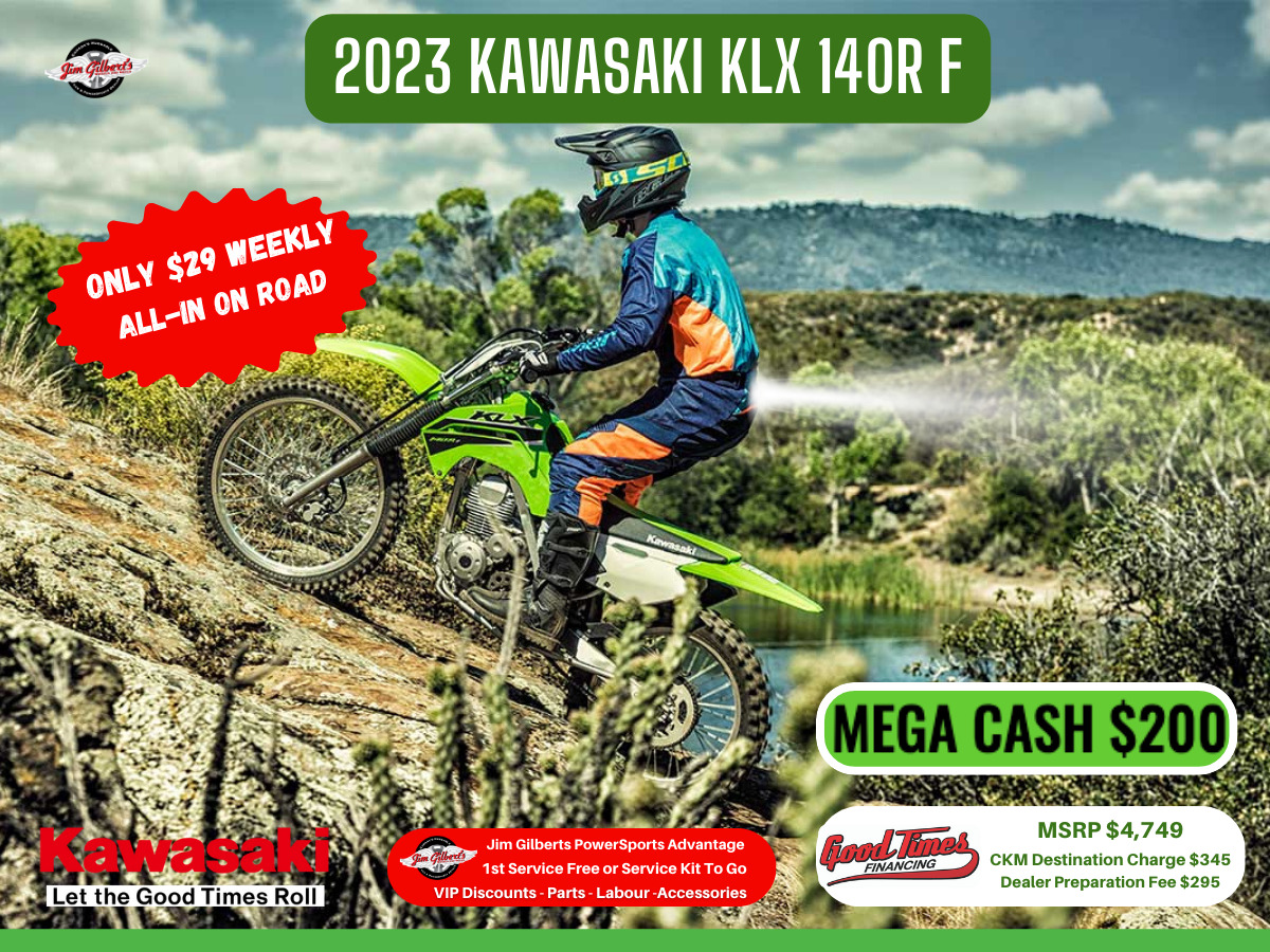 2023 Kawasaki KLX 140R F - Only $29 Weekly, All-in
