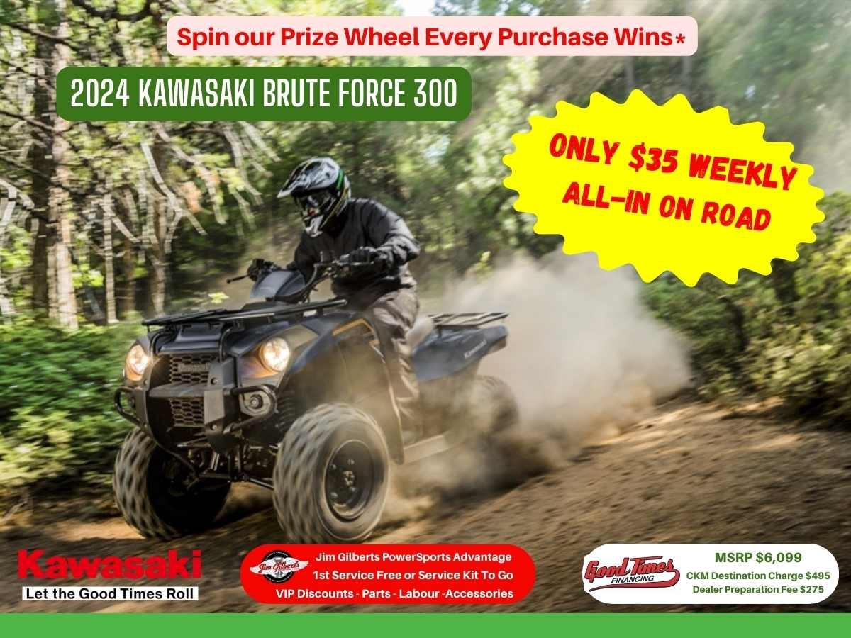 2024 Kawasaki KVF750LEF Brute Force 300 - Only $35 Weekly, All-in
