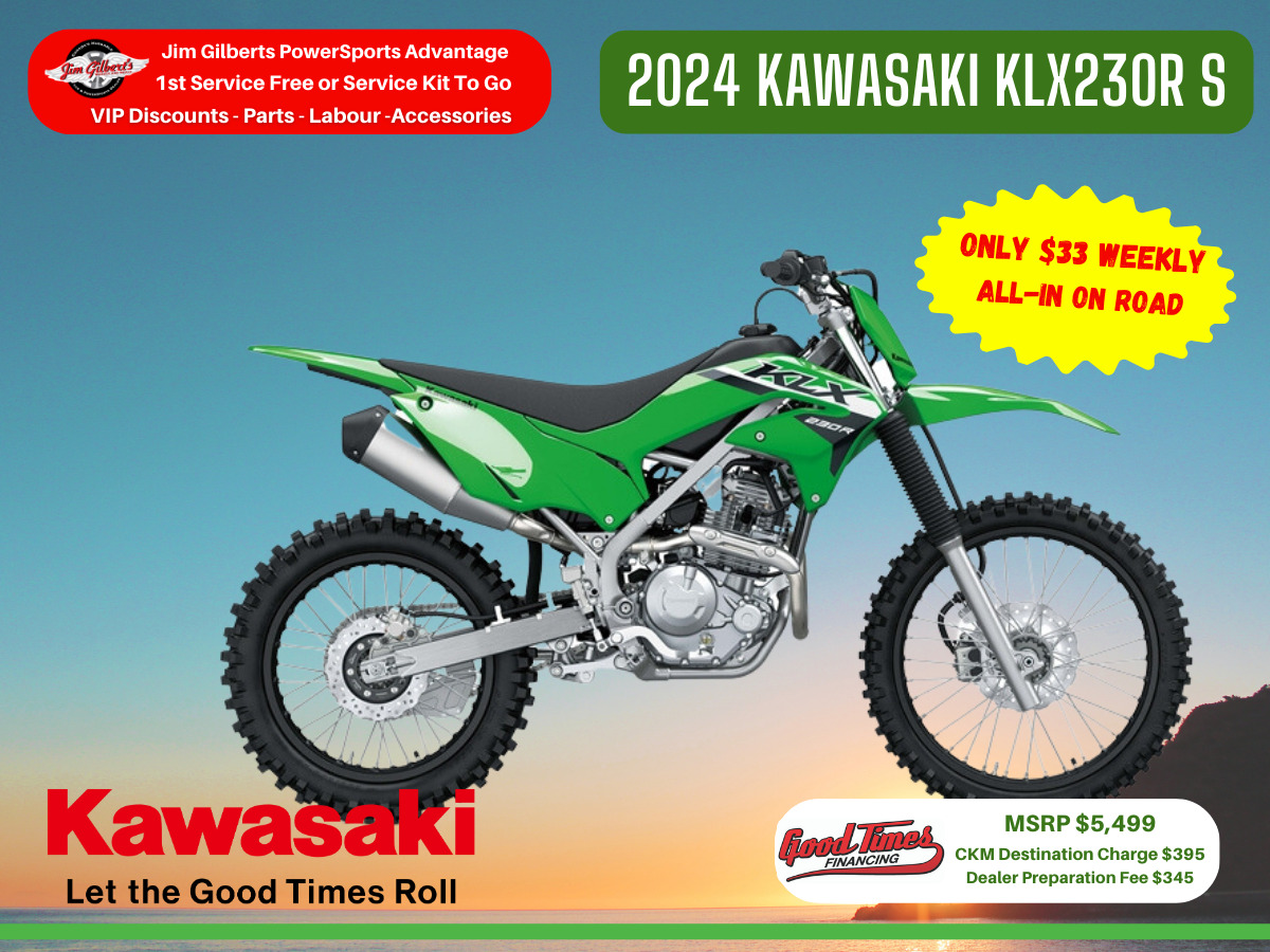 2024 Kawasaki KLX 230R S - Only $33 Weekly ,All-in