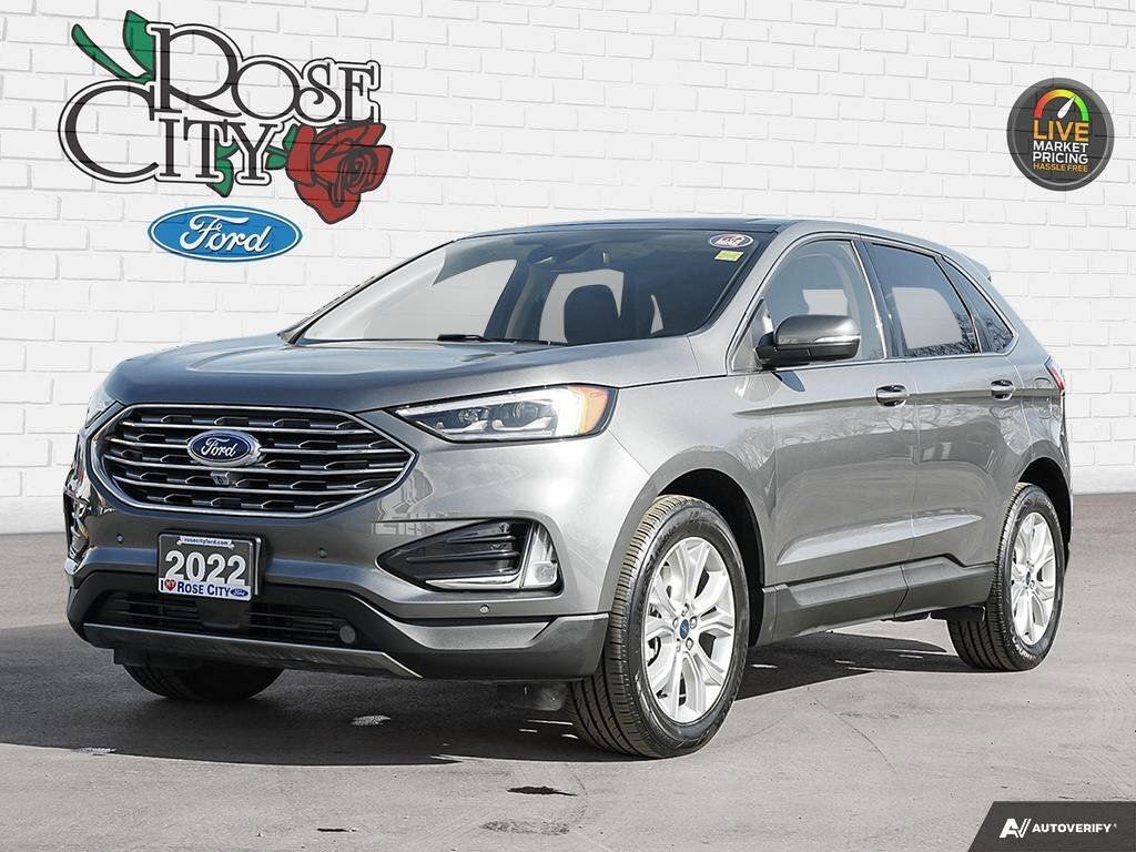 2022 Ford Edge Titanium AWD | Heated Seats | Pano Roof | Nav | Ad