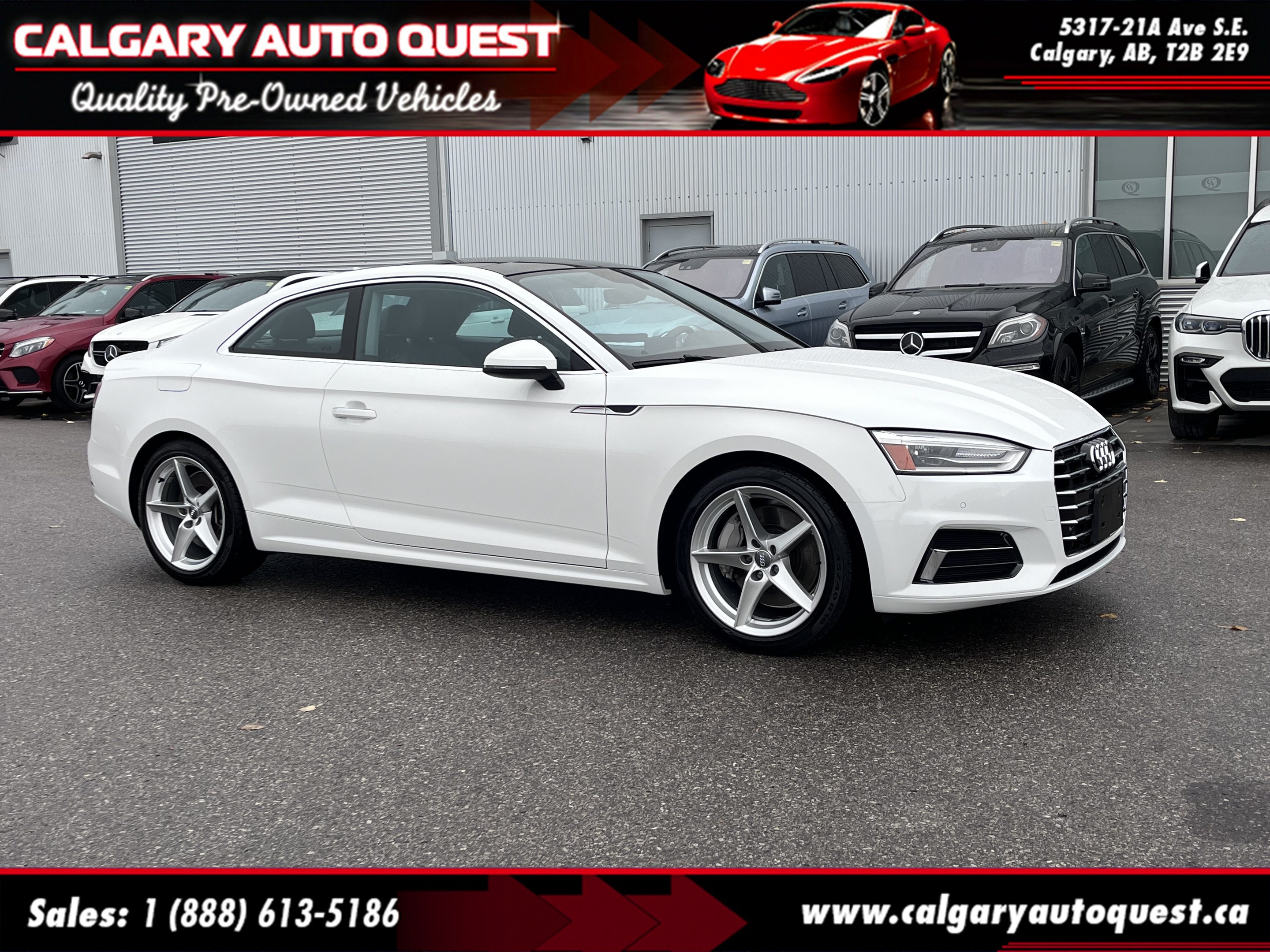 2018 Audi A5 Coupe KOMFORT/2.0L TFSI/QUATTRO/AWD/B.CAM/LEATHER/ROOF