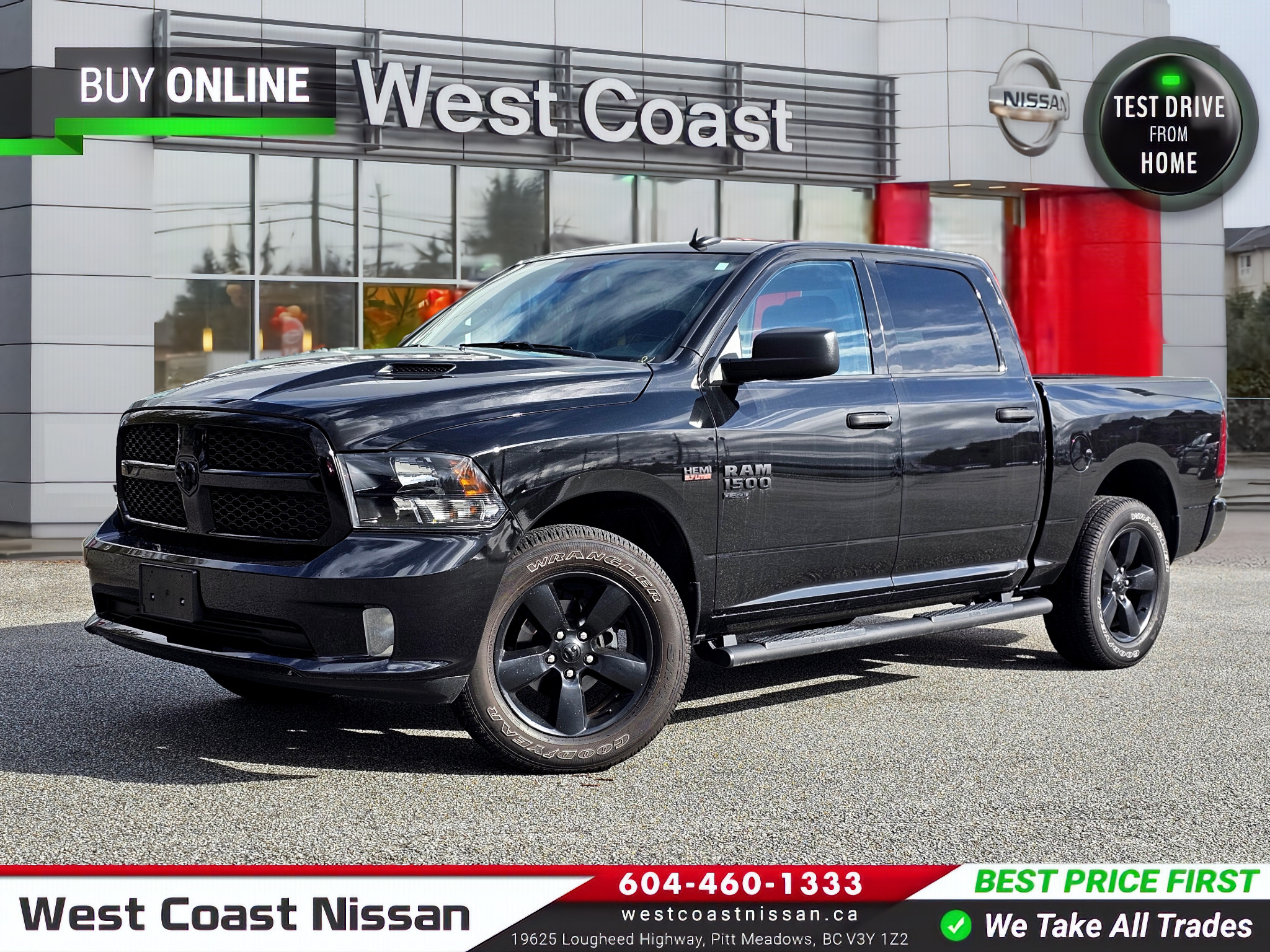 2021 Ram 1500 Classic 4x4 Night Edition - 48 month lease @ $632+tax!**