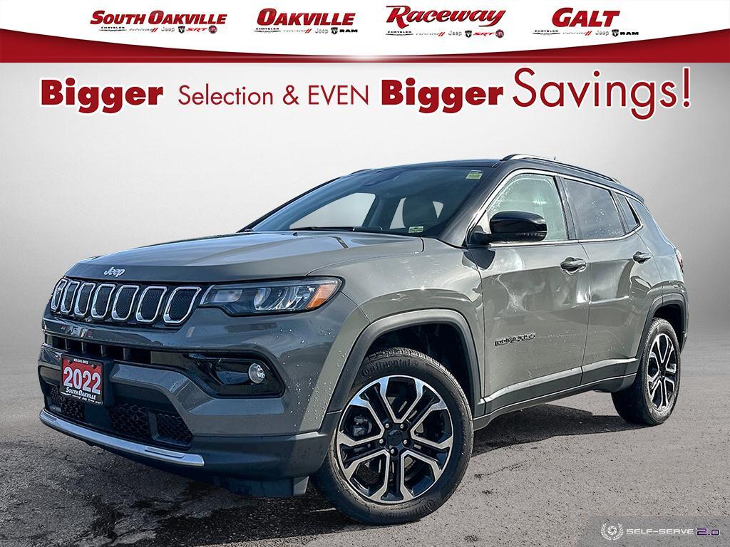 2022 Jeep Compass LIMITED | 4X4 | HEATED SEATS/WHEEL | REMOTE START 