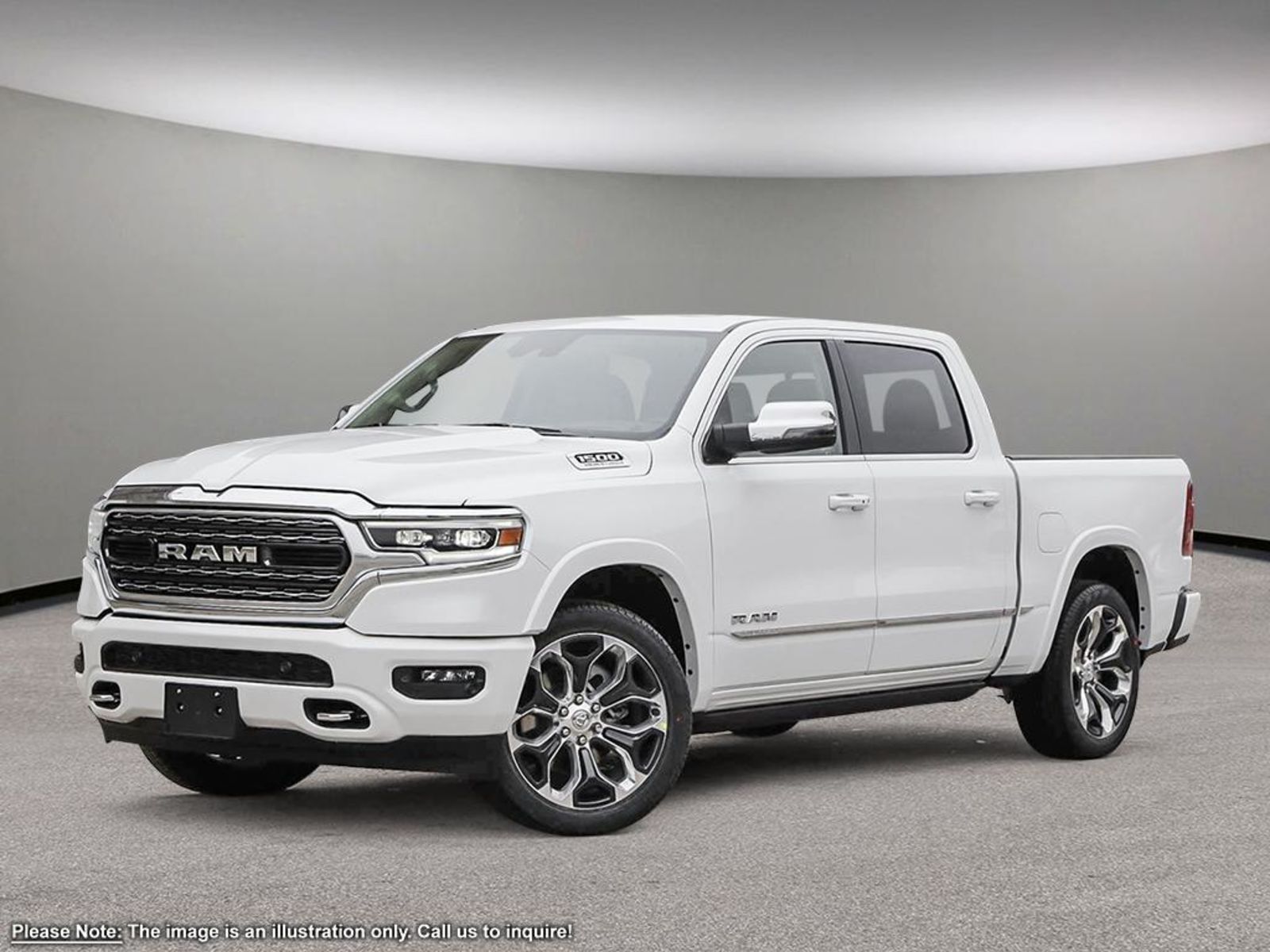 2024 Ram 1500 LIMITED IN BRIGHT WHITE EQUIPPED WITH A 5.7L HEMI 
