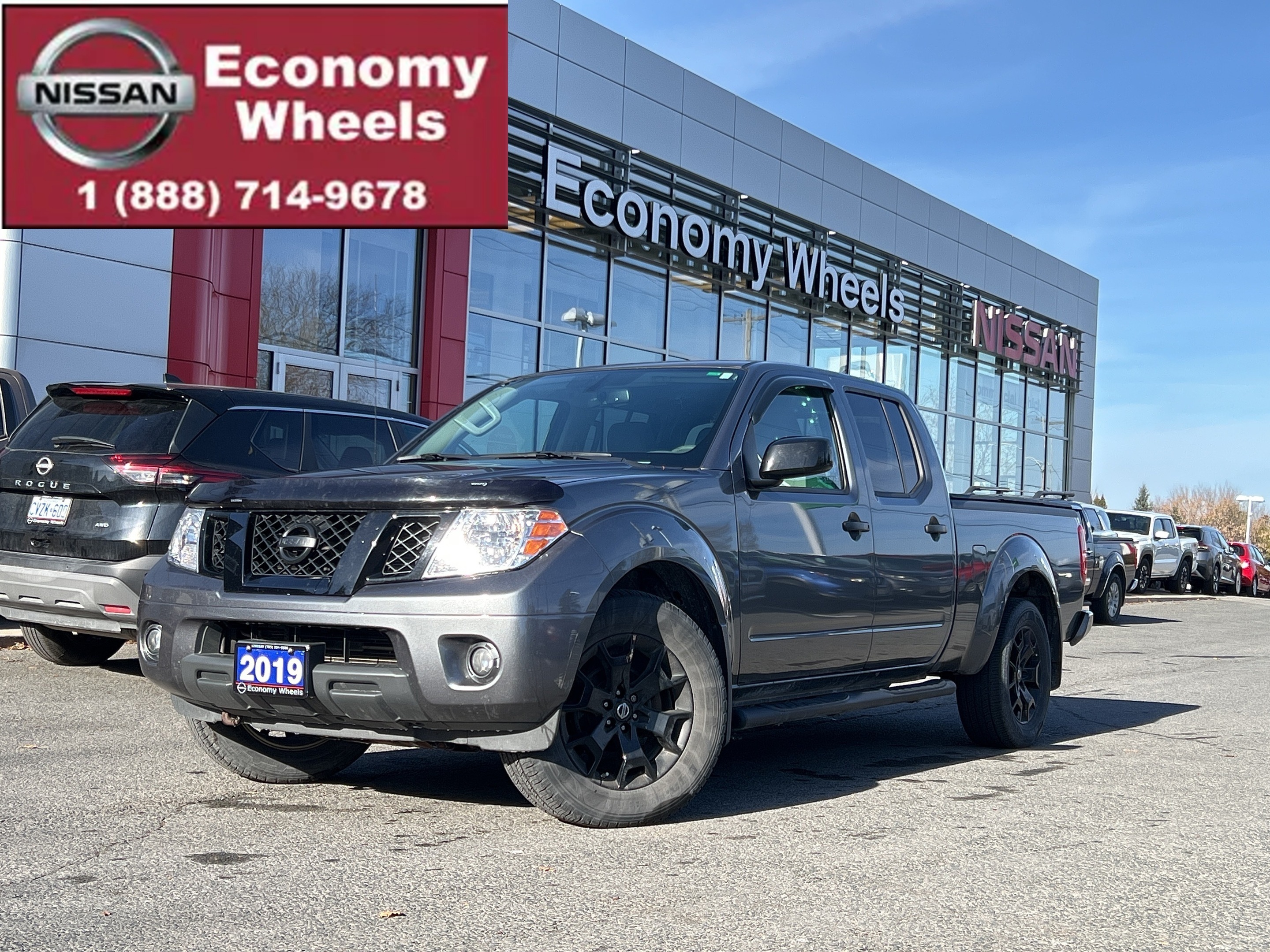 2019 Nissan Frontier Midnight w/Bluetooth/4x4/HtdSeats/DualAC/BedLiner