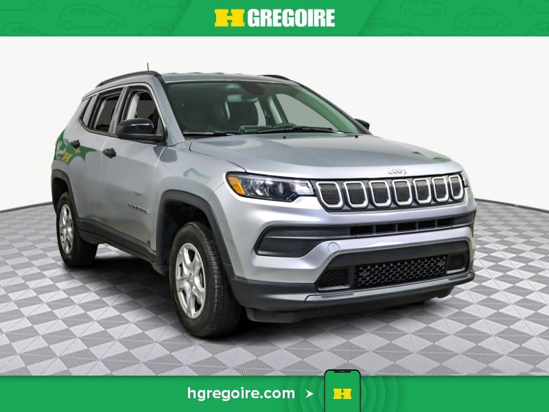 2022 Jeep Compass SPORT 4WD AUTO A/C MAGS CAM RECUL BLUETOOTH 