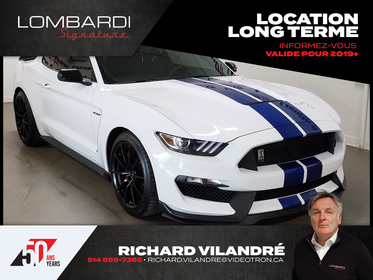 2017 Ford Mustang GT 350 GARANTIE FORD 2026/10/15 OU 52000KM