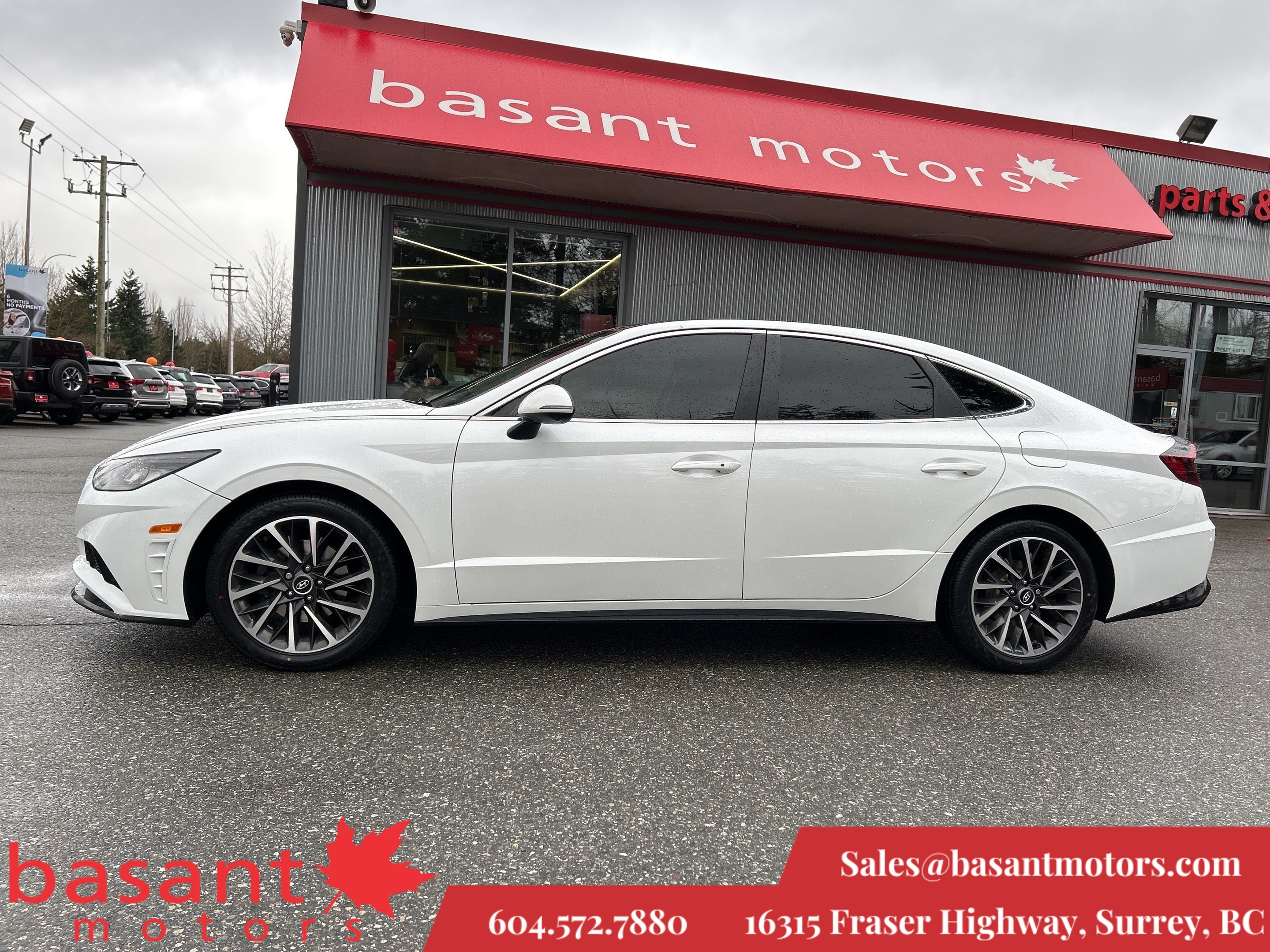 2021 Hyundai Sonata 1.6T, Luxury, PanoRoof, 360° Cam, Low KMs, Leather
