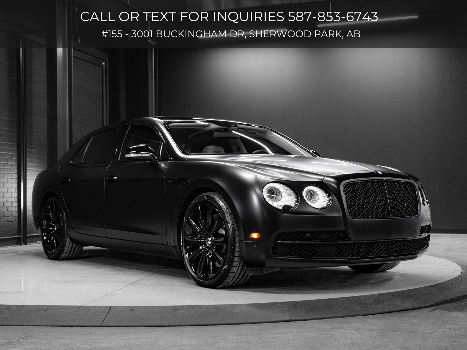 2014 Bentley Flying Spur | 3M Satin Black Wrap  | New Tires | W12