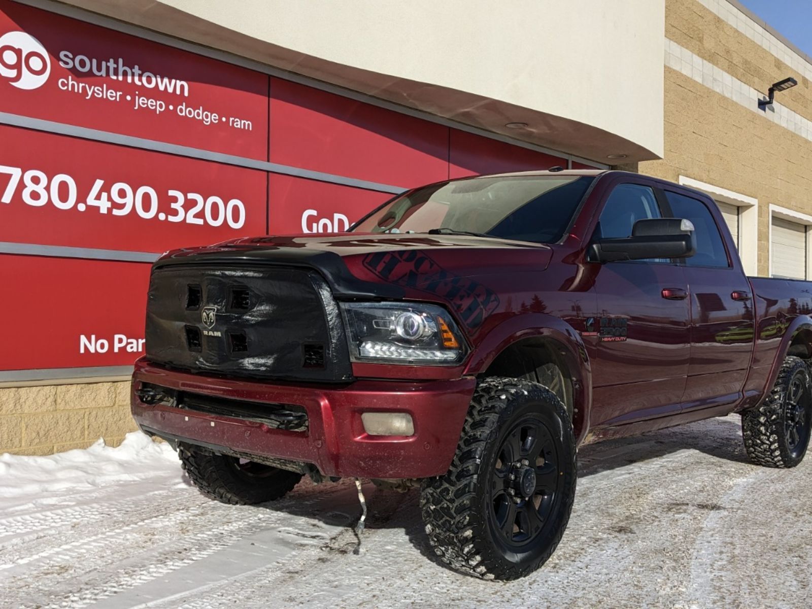 2017 Ram 3500 LARAMIE IN RED PEARL EQUIPPED WITH A 6.7L CUMMINS 