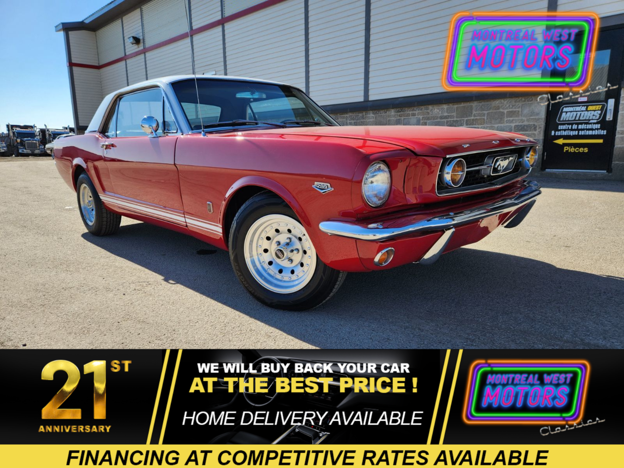 1966 Ford Mustang GT look / V8 / Many Options 