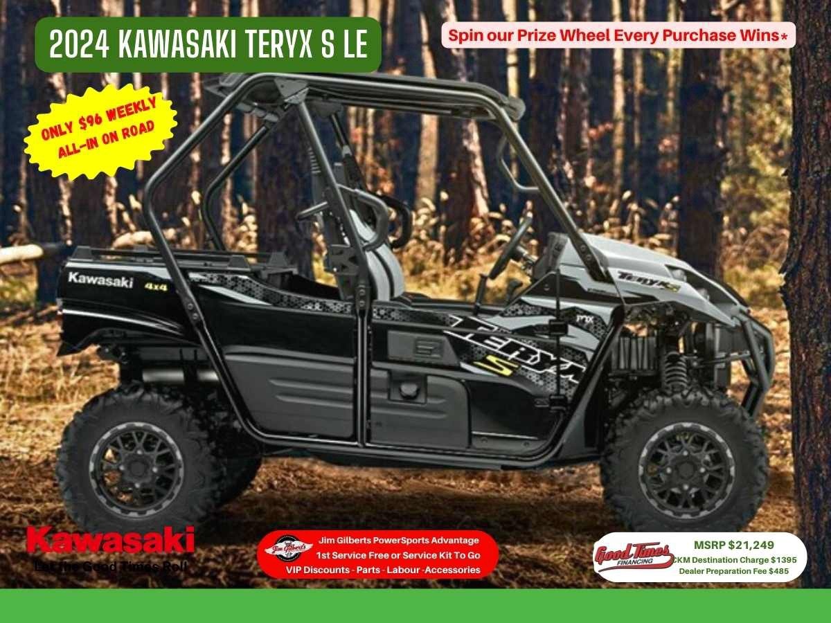 2024 Kawasaki Teryx S LE - Only $96 Weekly, All-in