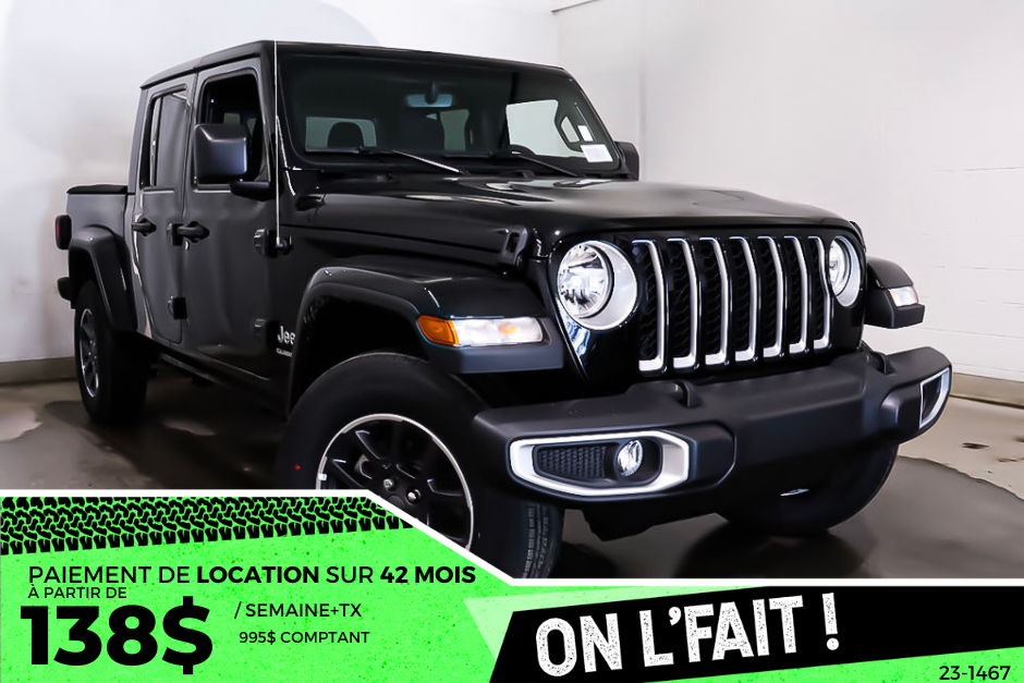 2023 Jeep Gladiator OVERLAND TEMPS FROID/ TOÎT COUL CARROSSERIE/BÂCHE/