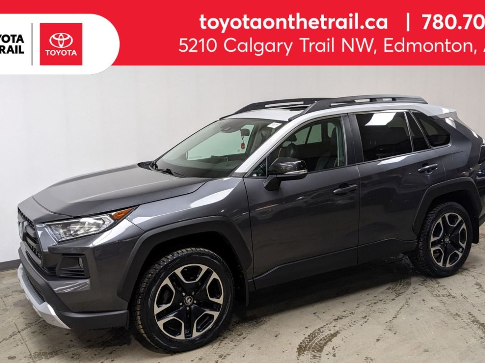2019 Toyota RAV4 TRAIL AWD; LEATHER, WINTER TIRES, TRAILER HITCH, S