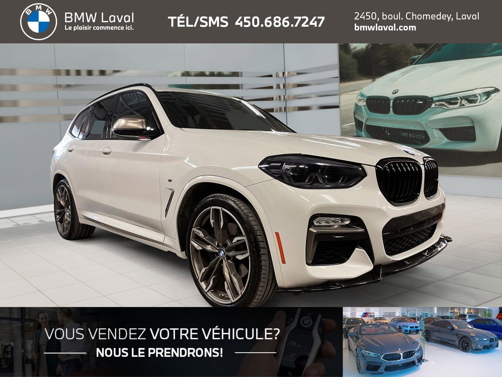 2019 BMW X3 M40i, Gr. Supérieur Amélioré, Toit Pano!
