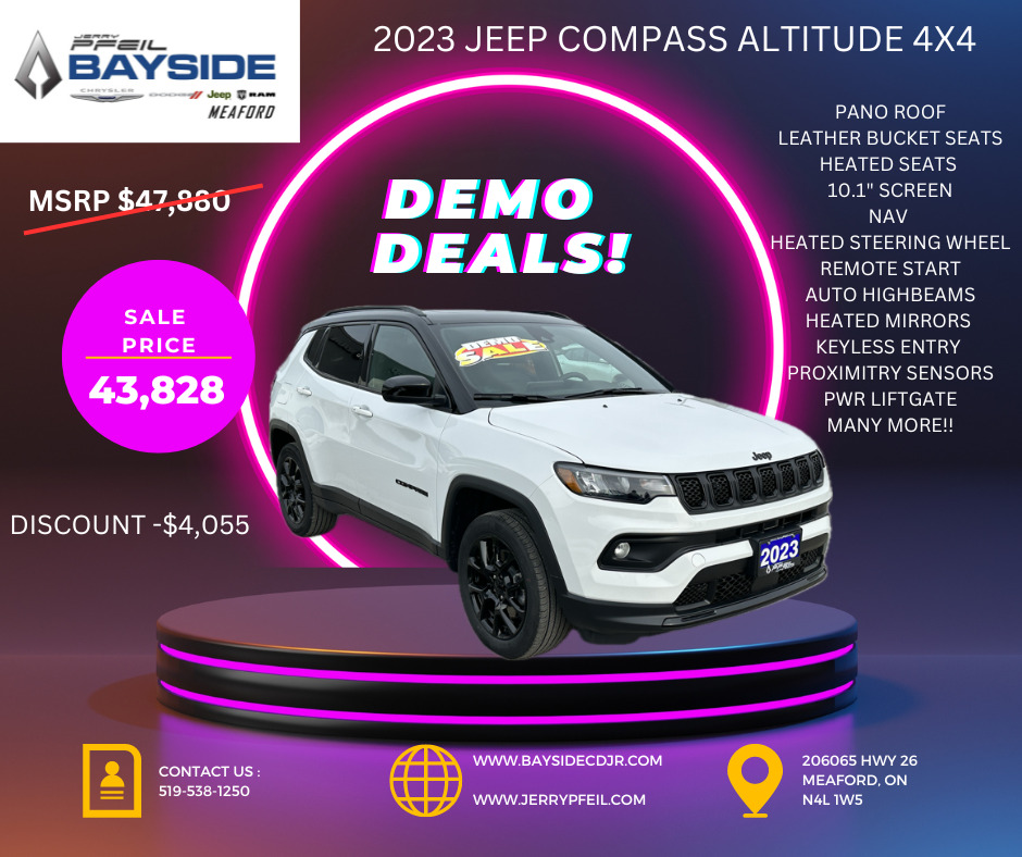 2023 Jeep Compass Altitude - Demo