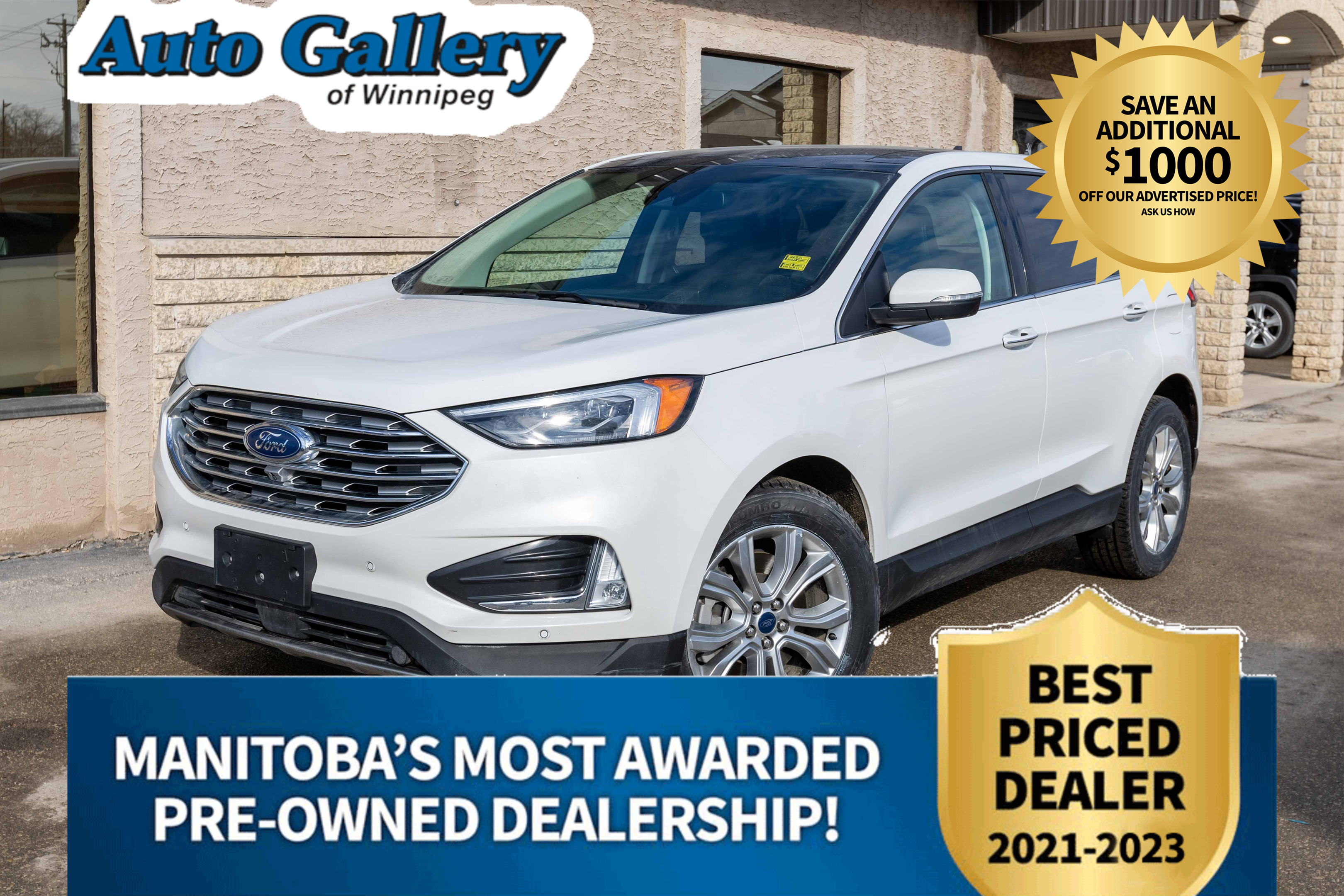 2022 Ford Edge TITANIUM AWD, FULLY LOADED, ROOF, NAV, HTD SEATS