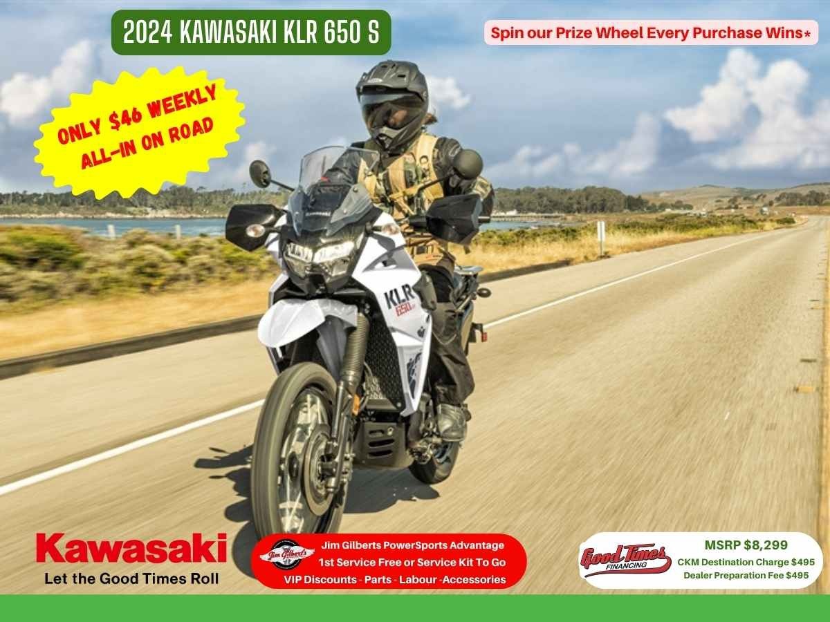 2024 Kawasaki KLR 650 S - Only $46 Weekly