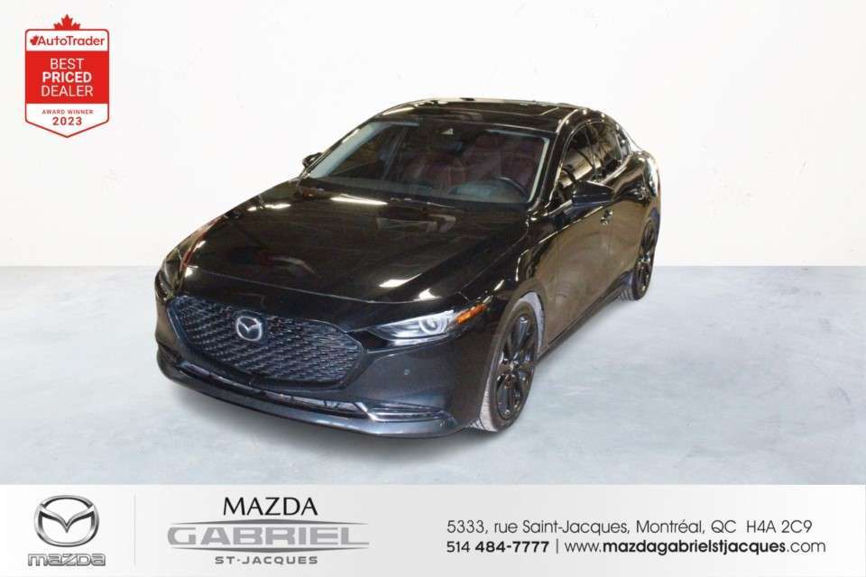 2022 Mazda Mazda3 GT AWD+1 PROPRIETAIRE+CUIR+TURBO
