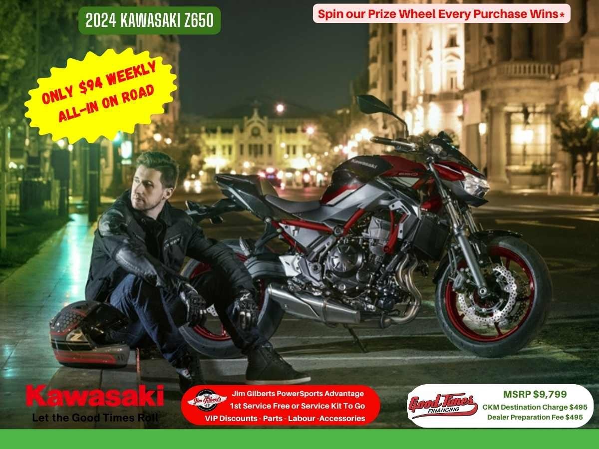 2024 Kawasaki Z 650 - Only $54 Weekly
