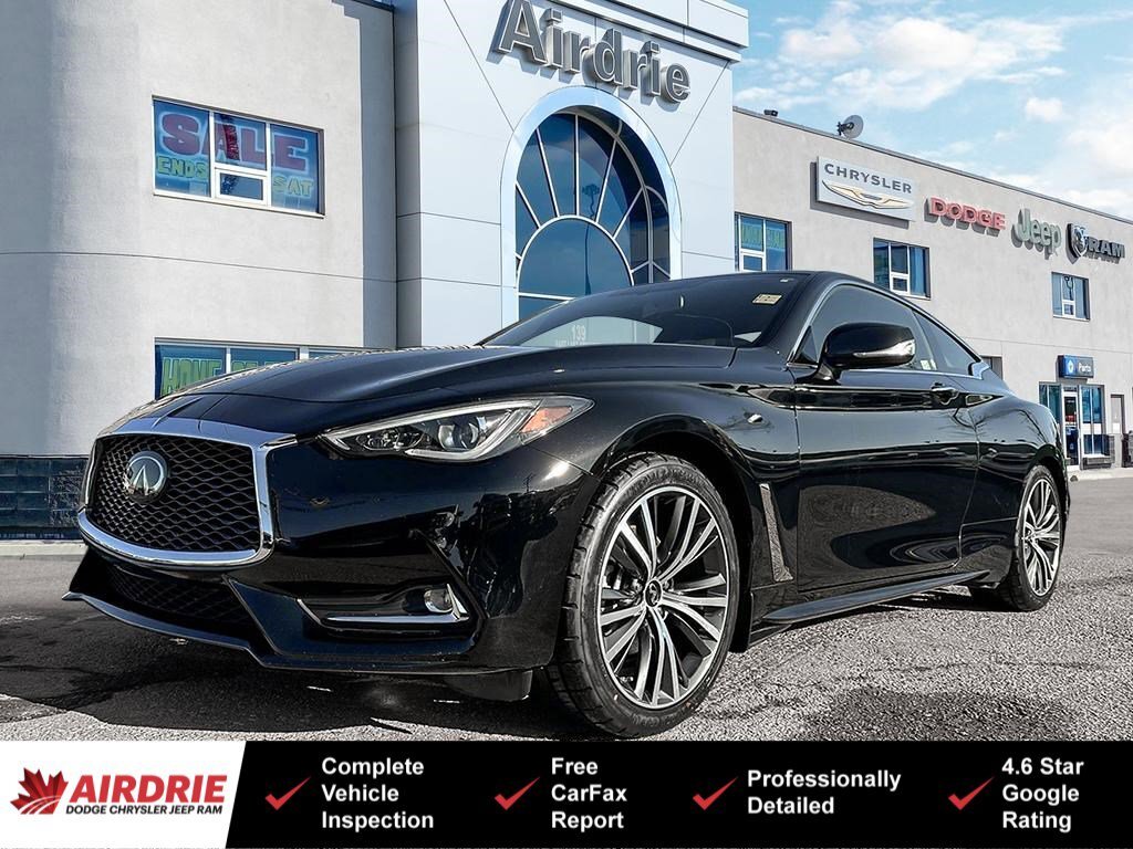 2022 Infiniti Q60 PURE | AWD | One Owner | 300HP | Leather Seats