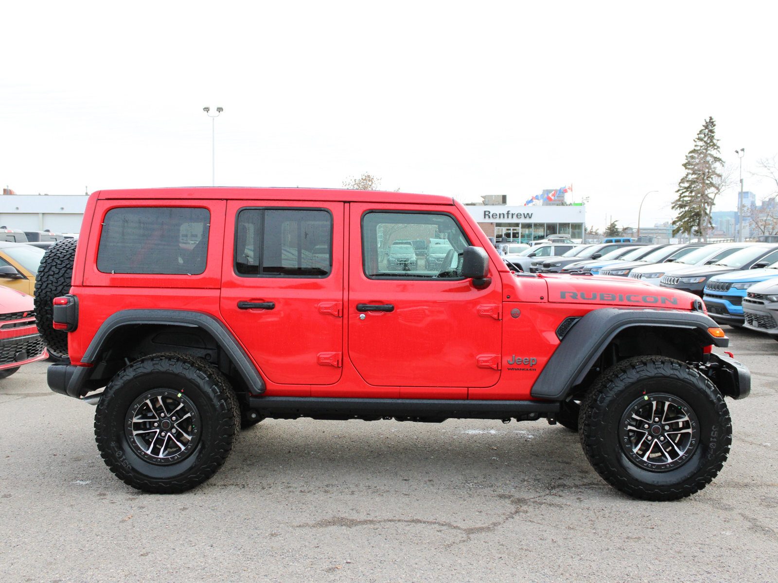 2024 Jeep Wrangler Rubicon 4x4, 35 Inch Tires, Sky One-Touch Power To