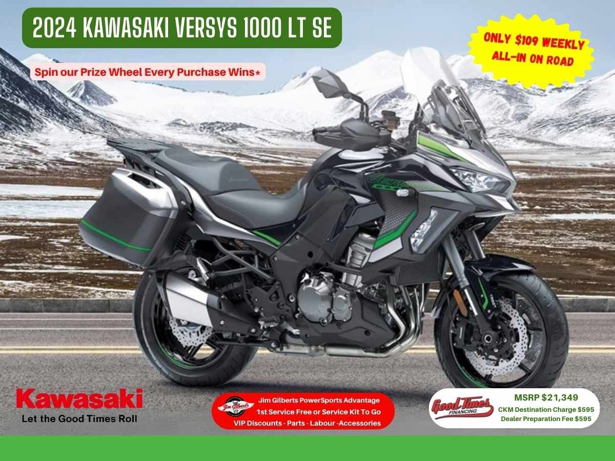 2024 Kawasaki Versys 650 1000 LT SE - Only $109 Weekly