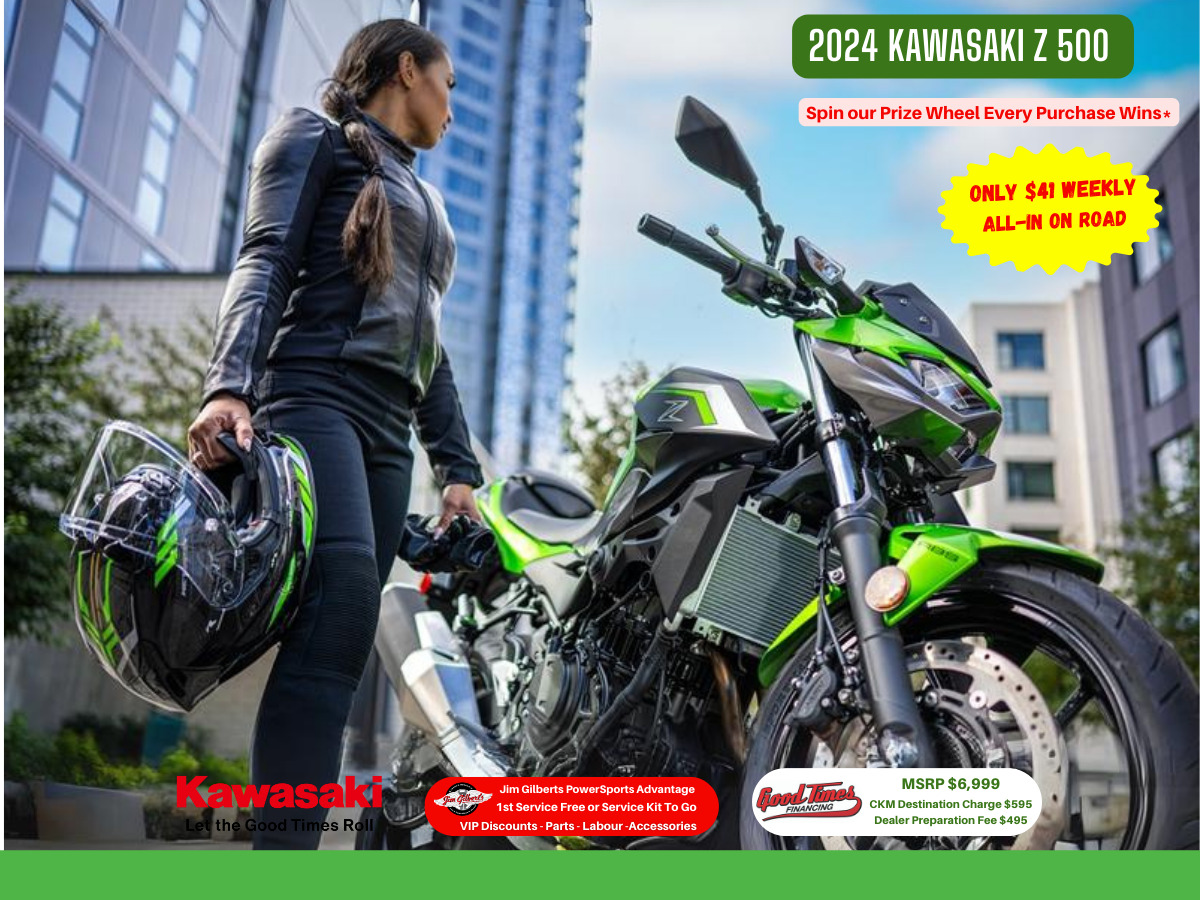 2024 Kawasaki Z 500 - Only $41 Weekly