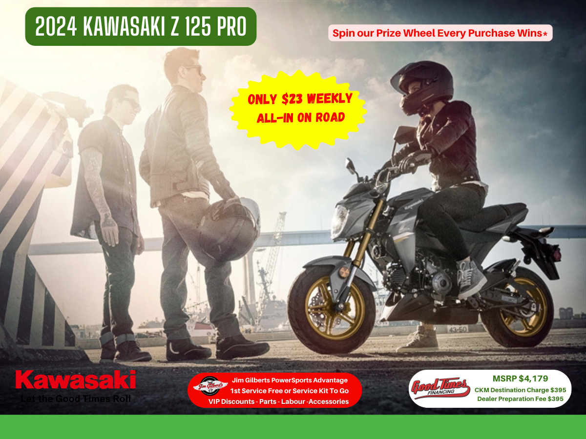 2024 Kawasaki Z 125 PRO - Only $23 / Weekly