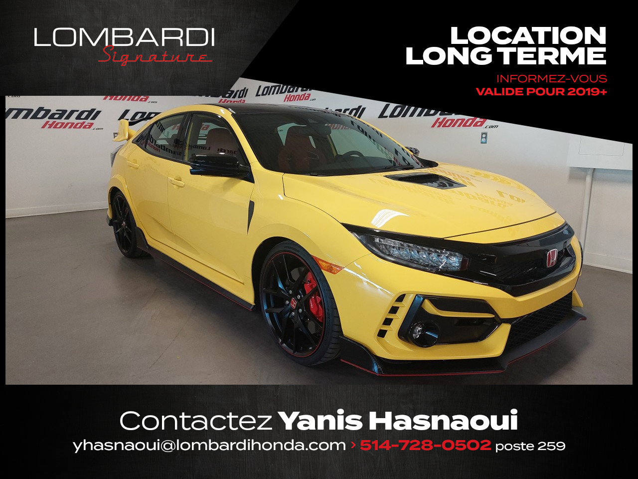 2021 Honda Civic Location Disponible Type R LT (Limited) 100 ONLY i