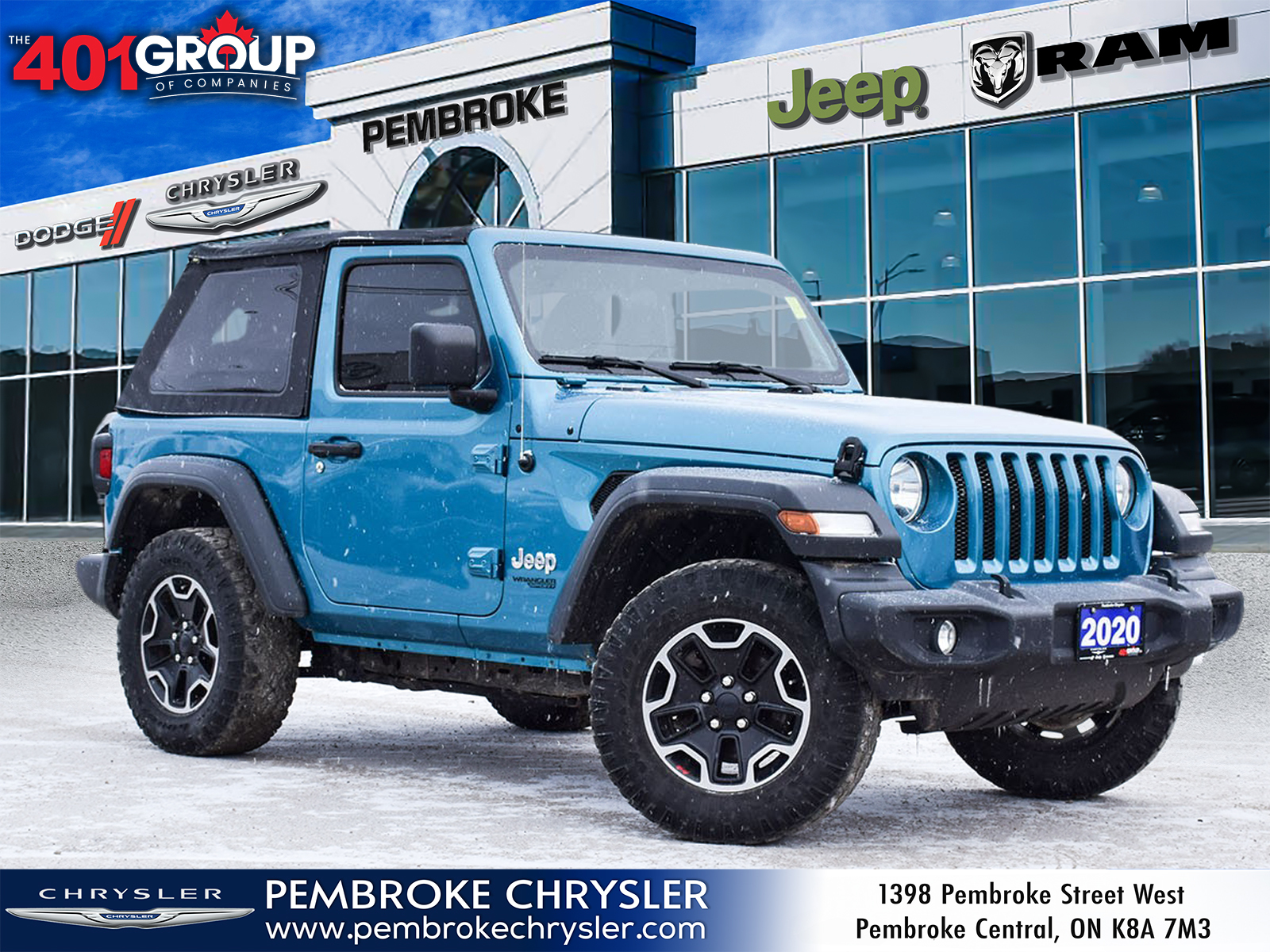 2020 Jeep Wrangler Sport 4WD | Uconnect | Rear Cam
