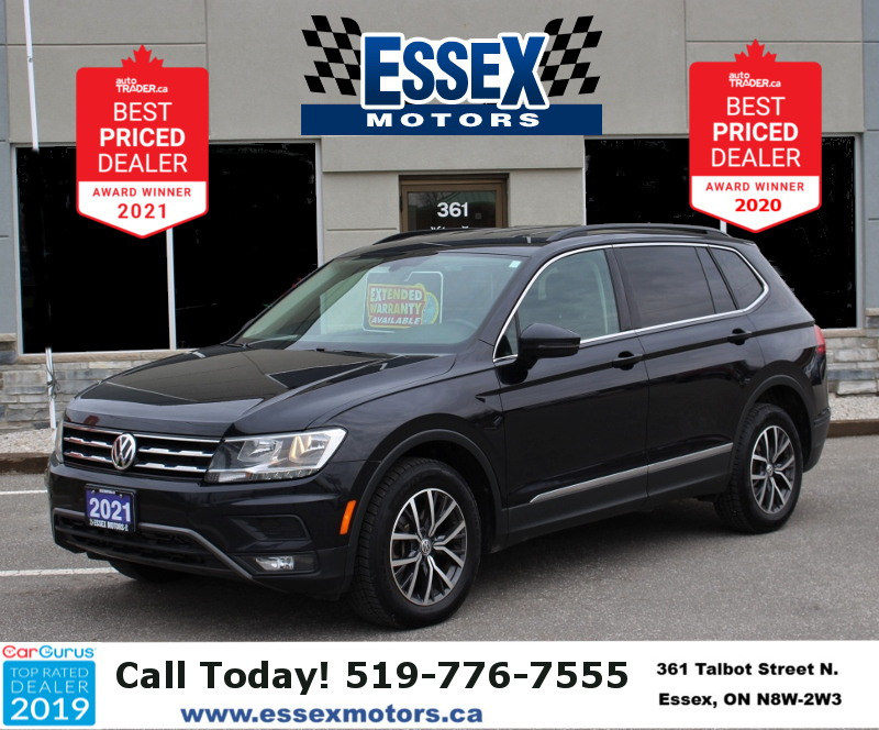 2021 Volkswagen Tiguan Comfortline*AWD*Heated Leather*CarPlay*Rear Cam*2L