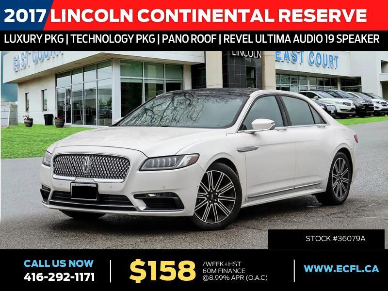 2017 Lincoln Continental Reserve AWD