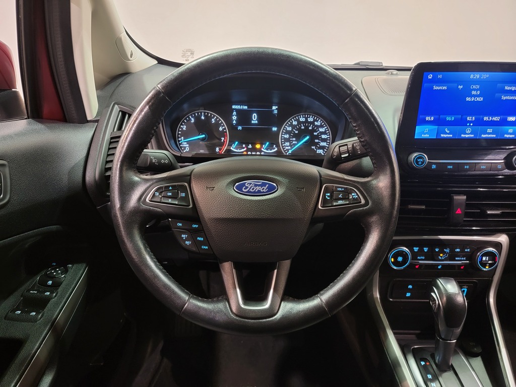 Ford EcoSport 2020 Air conditioner, CD player, Navigation system, Electric mirrors, Power Seats, Electric windows, Speed regulator, Heated mirrors, Heated seats, Electric lock, Sunroof, Bluetooth, , rear-view camera, Heated steering wheel, Steering wheel radio controls