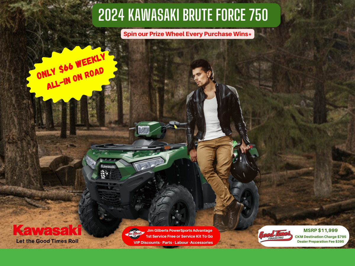 2024 Kawasaki KVF750LEF Brute Force 750 - Only $66 Weekly