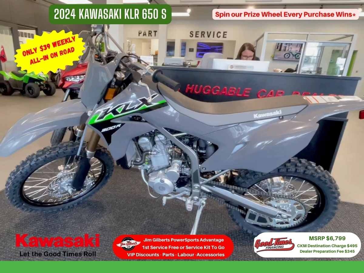 2024 Kawasaki KLX 300R - Only $39 Weekly, All-in