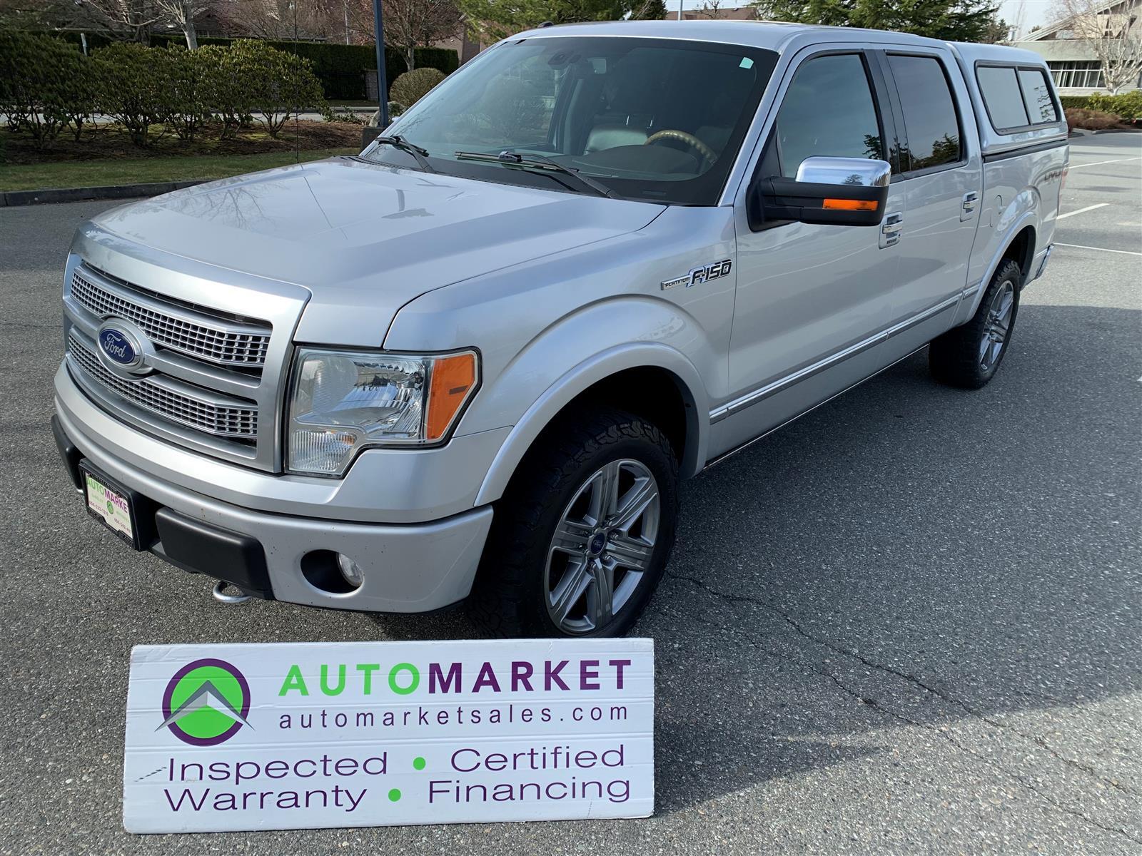 2010 Ford F-150 PLATINUM, LOW KM, FINANCING, WARRANTY, INSPECTED W