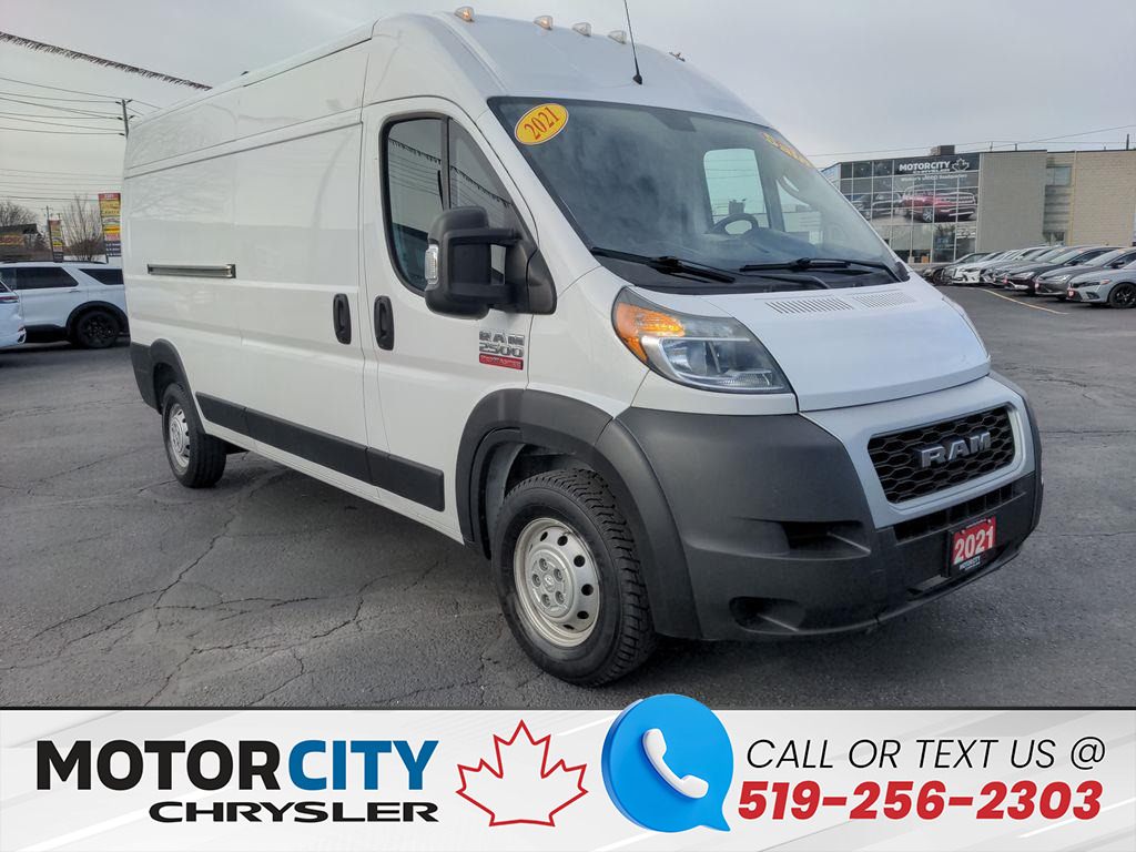 2021 Ram ProMaster 2500 High Roof Low K's Rear Cam Bluetooth Side Door Acc