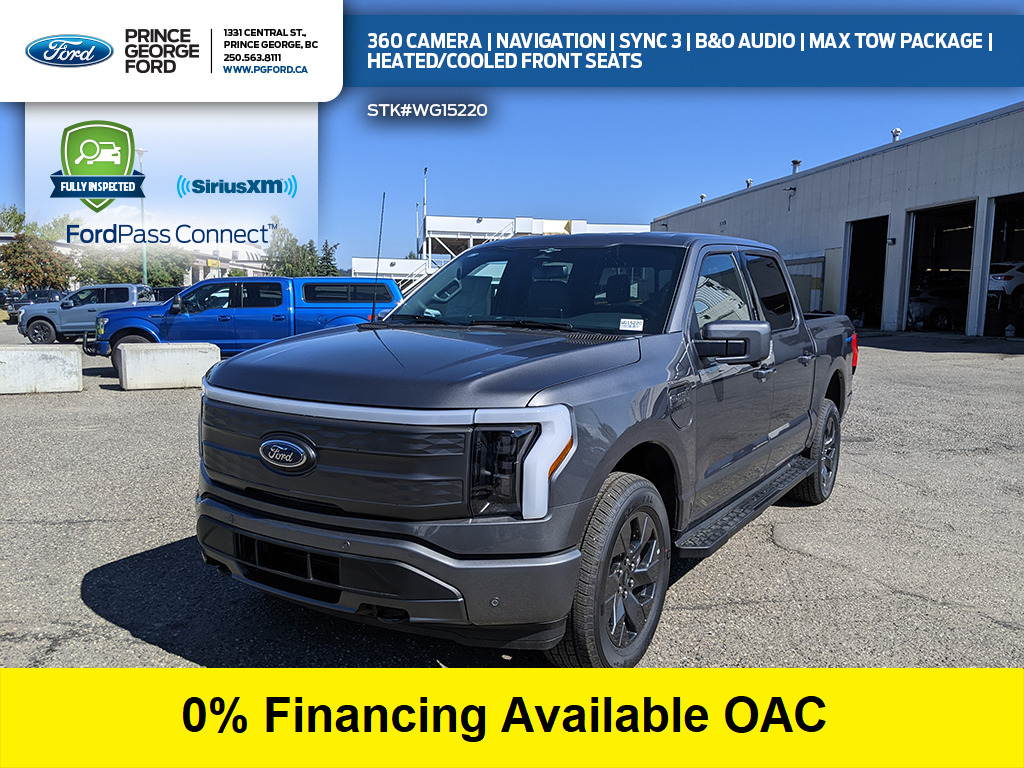 2023 Ford F-150 Lightning Lariat | 510A | 145 | Max Tow PKG | Fully-Electric