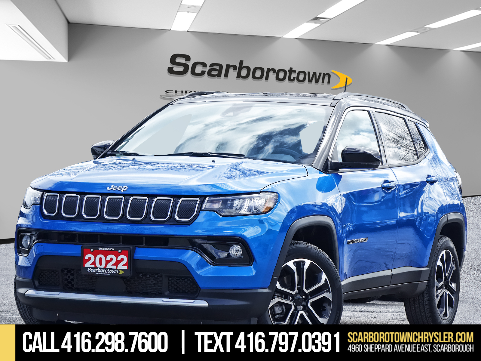 2022 Jeep Compass Limited 4x4 | CarPlay | Bluetooth | Safety Group