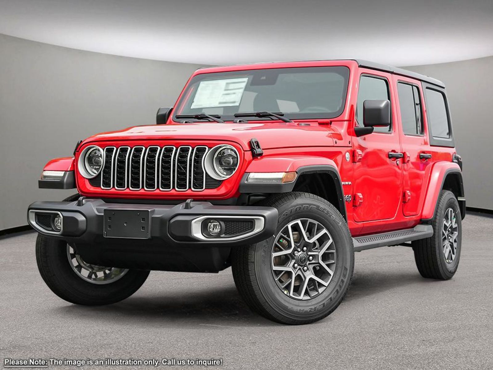 2024 Jeep Wrangler SAHARA IN FIRECRACKER RED EQUIPPED WITH A 3.6L V6 