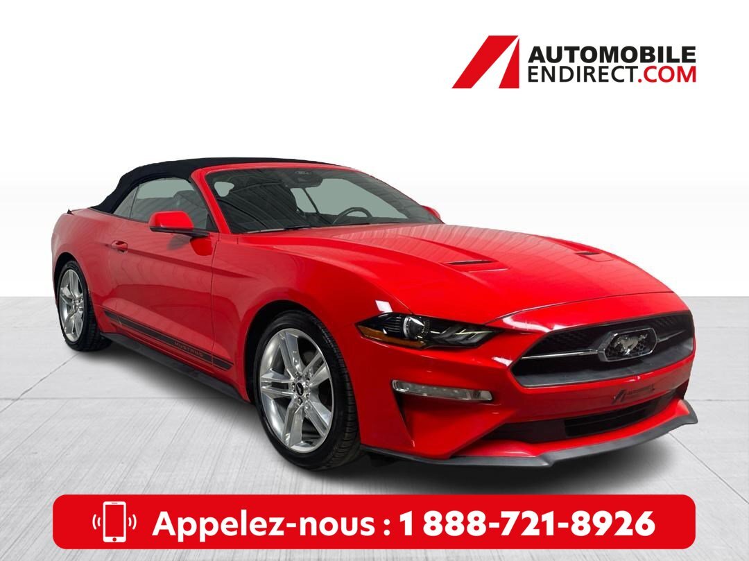 2021 Ford Mustang EcoBoost Premium Convertible Mags Cuir GPS